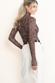 Dante6 :  Mesh top with print Casha | animal print - img8