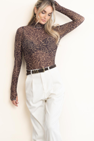 Dante6 :  Mesh top with print Casha | animal print - img6