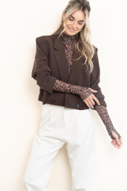 Dante6 :  Mesh top with print Casha | animal print - img4