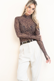 Dante6 :  Mesh top with print Casha | animal print - img5