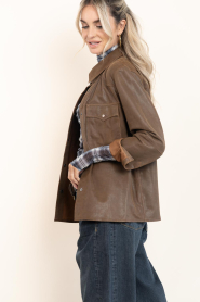 Alter Ego |  Washed suede blouse Havanna | brown | Picture 7