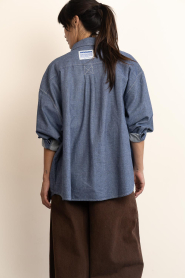 American Vintage |  Oversized blouse Lof | blue | Picture 8