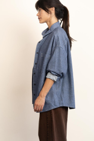 American Vintage |  Oversized blouse Lof | blue | Picture 7
