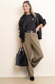 American Vintage |  Pants with elastic waist Liane | green | Picture 2