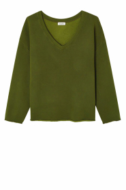American Vintage |  Soft V-neck sweater Nis | green