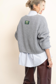 American Vintage |  Chunky knit sweater Auteri | grey | Picture 8