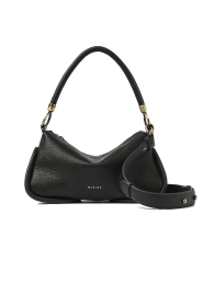 Nubikk |  Leather baguette bag Bibi | black | Picture 1