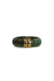 Little Soho |  Twisted bangle bracelet Bold | green