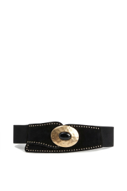 Little Soho |  Faux leather belt Boho | black | Picture 1