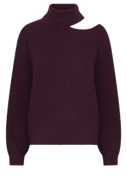 Dante6 |  Knitted sweater with cut-outs Marenna | burgundy | Picture 1