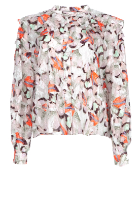 IRO | Printed blouse with ruffles Carus | multi