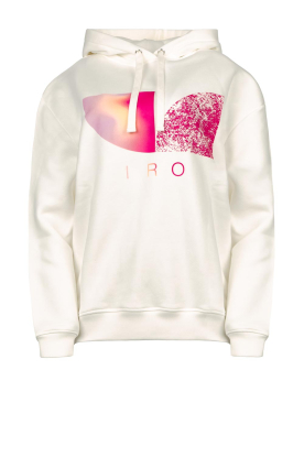 IRO | Hoodie with logo print Linatha | white