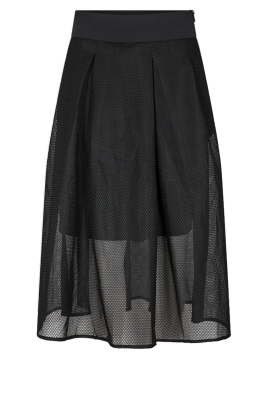 Copenhagen Muse | Midi mesh skirt Sarah | black