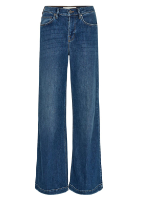 Tomorrow Denim |Wide leg jeans Kersee | blauw 