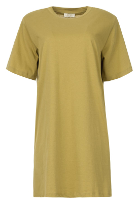 Notes Du Nord | T-shirt dress with shoulder pads Dominic | green
