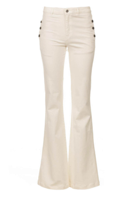 Dante 6 | Flared jeans with button details Bientot | white