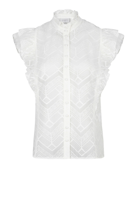 Dante 6 | Broderie blouse Dex | white
