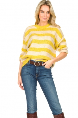 Lolly's Laundry |  Knitted sweater Terry | yellow