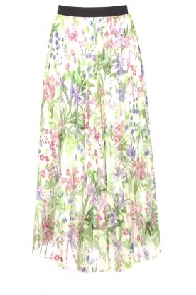 Kocca | Skirt with floral print Lucrezia | natural