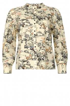 ba&sh | Blouse with floral print Fary | natural