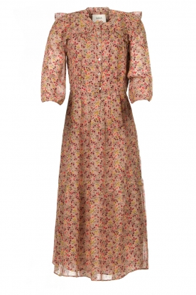 ba&sh | Midi-jurk met bloemenprint Maggy | beige  