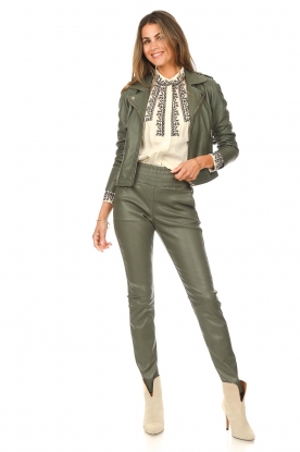 Look Stretch leather pants Colette