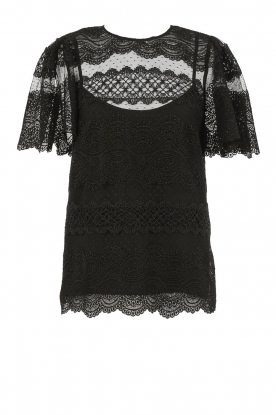 Twinset | Lace top Sissa | black