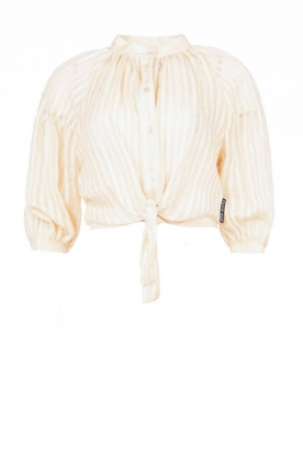 Silvian Heach | Transparant gestreepte blouse Glalie | naturel  