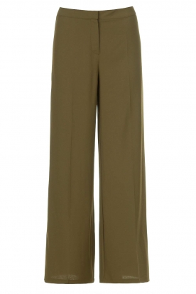 Notes Du Nord | Wide trousers Oliana | green