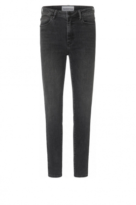 Tomorrow Denim |High waist skinny jeans L30 Bowie | zwart 