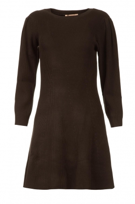 Twinset | Rib knit dress Milano | black