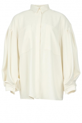 IRO |Oversized blouse met pofmouwen Sigina | ecru 