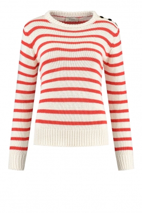 Be Pure | Striped sweater Lune | red