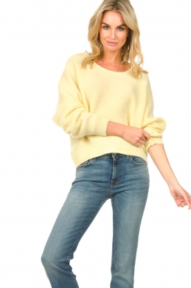 Be Pure |  Knitted sweater Rose | yellow 