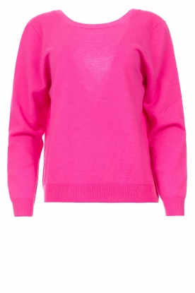Be Pure |  Sweater with V-shaped back August | pink 