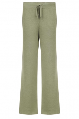 Knit-ted | Knitted joggers Noor | green