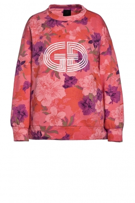 Goldbergh | Sweater with flowerprint Magnolia | pink
