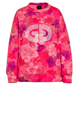 Goldbergh | Sweater with flowerprint Magnolia | pink