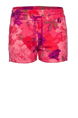 Goldbergh |  Sport shorts with flowerprint Lotus | pink 