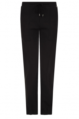 D-ETOILES CASIOPE | Travelwear trouser with pull cords Desiree | black
