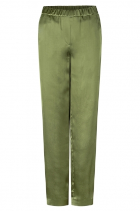 CHPTR S | Satin trousers Ace | green