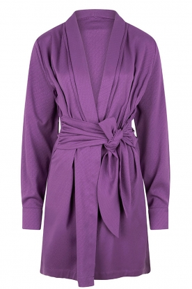 CHPTR S | Wrap dress with tie belt Amore | purple 