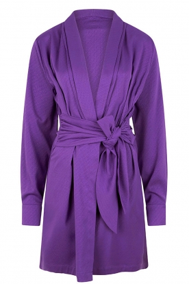 CHPTR S | Wrap dress with tie belt Amore | purple 