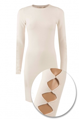 Fitted jurk Jula | wit