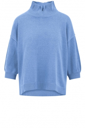 CC Heart | Sweater with high collar Juna | blue