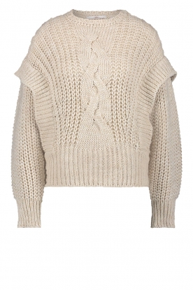 Aaiko | Knitted sweater Bizou | beige