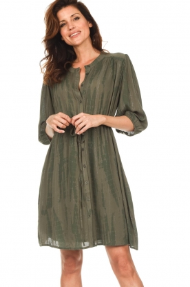 ba&sh |  Dress with lurex Kenya | green 