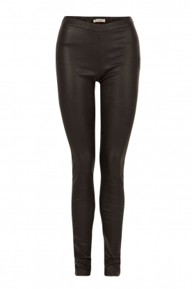 Leren legging Rikke | zwart