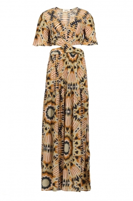 ba&sh green cut out dress ba&sh - V-neck Collar Dress Wasta for Women - Yellow