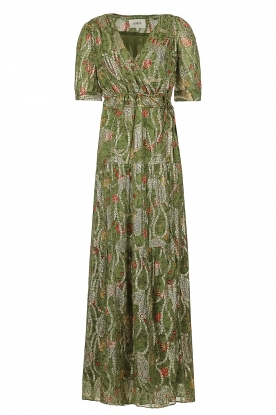 Floral printed maxi dress Ruby | green... | ba&sh | Little Soho